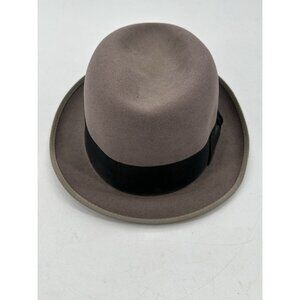VTG Stetson Hat Fedora Mens 7 Gray Olympic Quality Black Band
